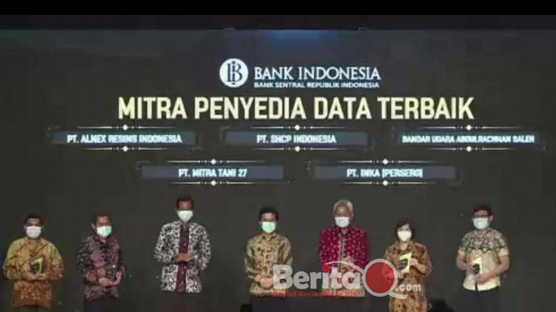 Penghargaan di berikan pada mitra penyedia data terbaik