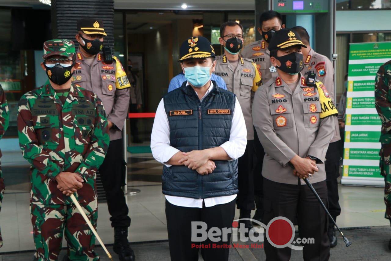 Forkopimda Jatim Tinjau Kondisi Penanganan Pasien di Sukolilo