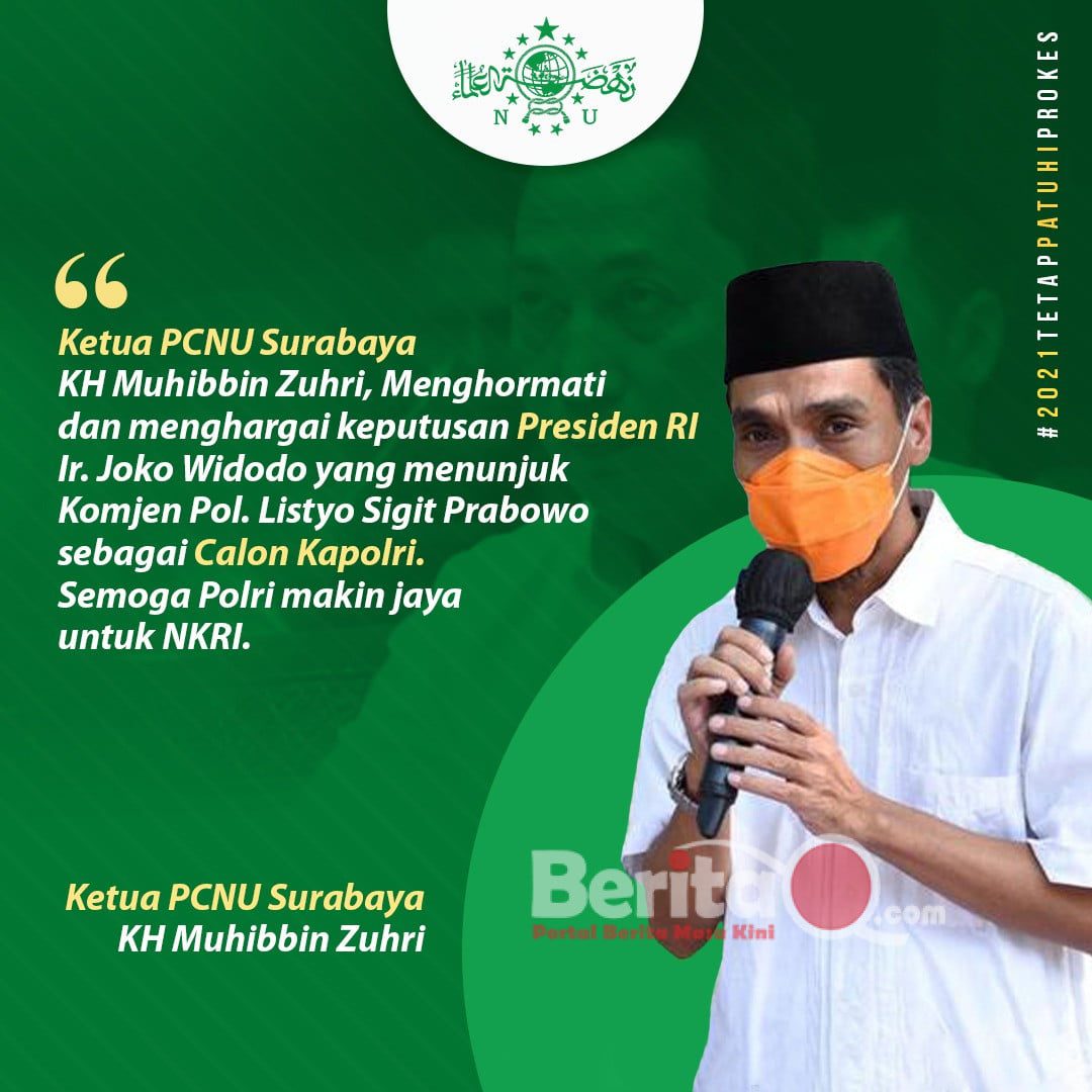 Ketua PCNU Surabaya KH Muhibbin Zuhri