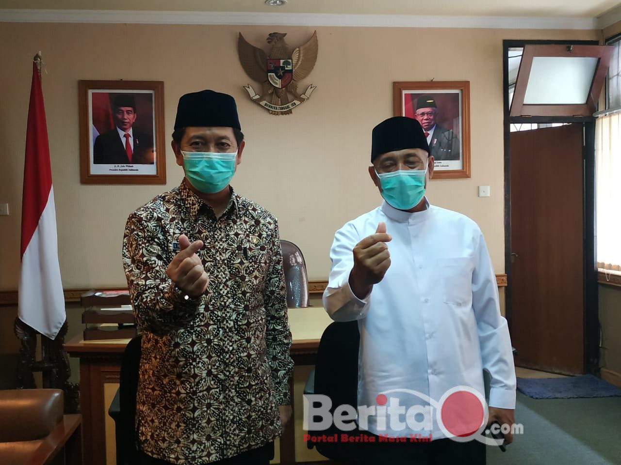 Kaperwil BKKBN Jatim bersama HM Arum Sabil Ketua Kwarda Jatim