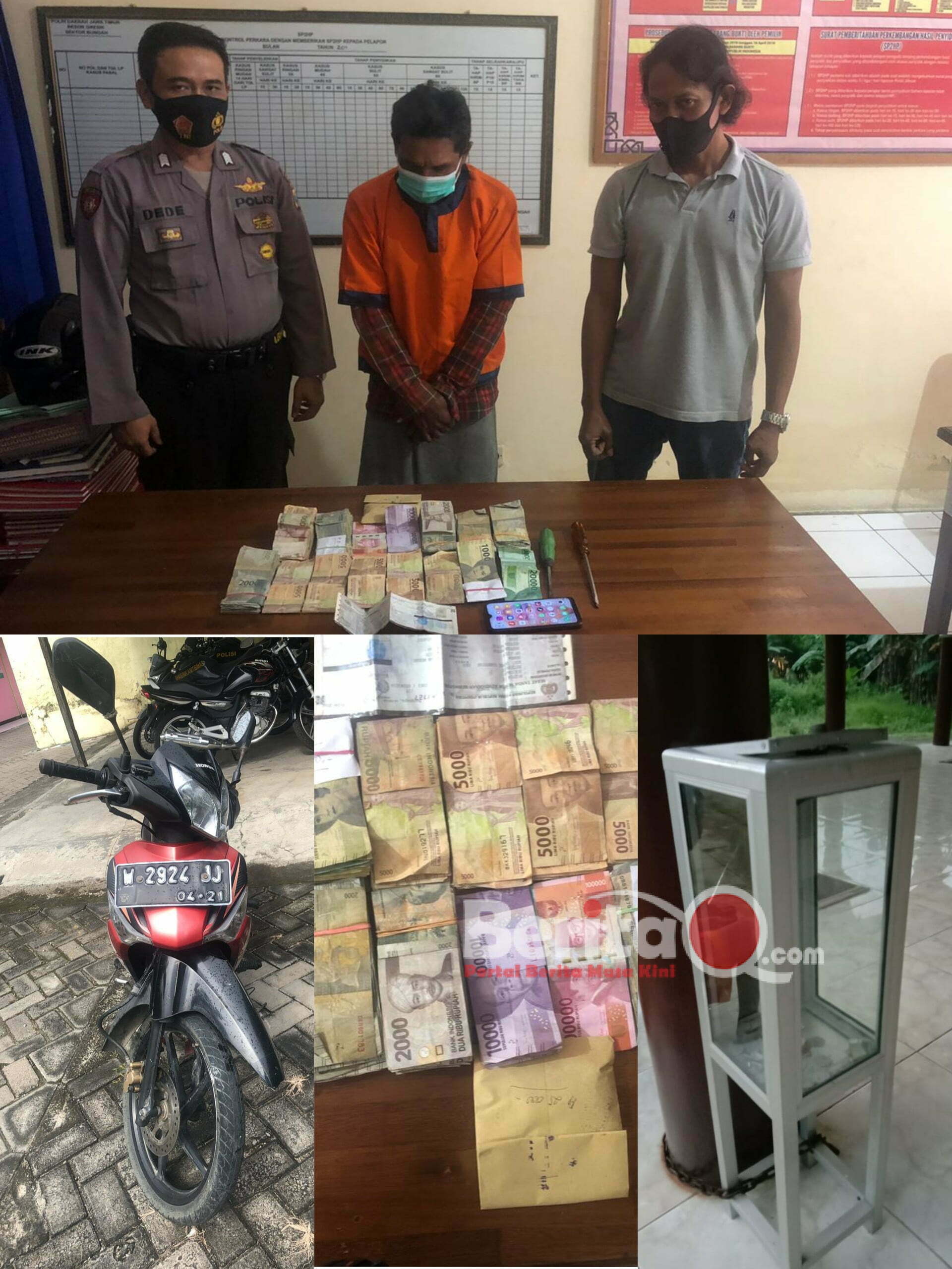 Tersangka PS beserta barang bukti yang diamankan petugas