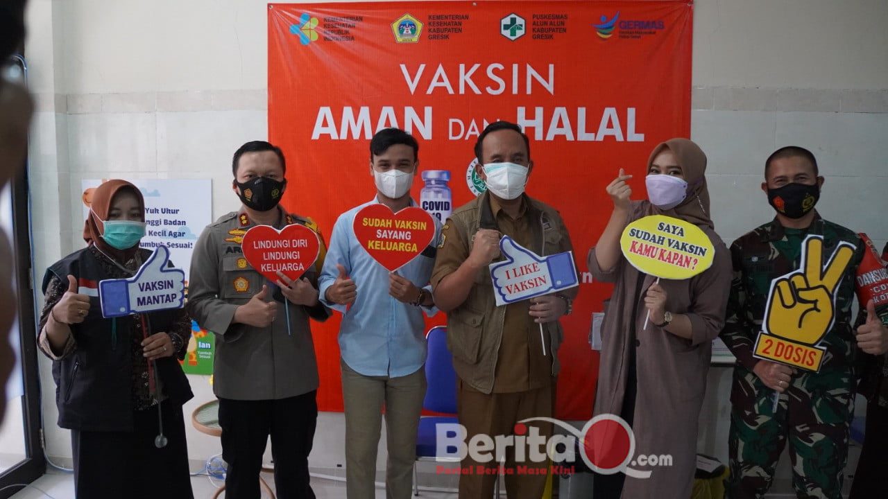 Kapolres Gresik dan Dandim 0817 terima vaksin, masyarakat tidak perlu ragu lagi