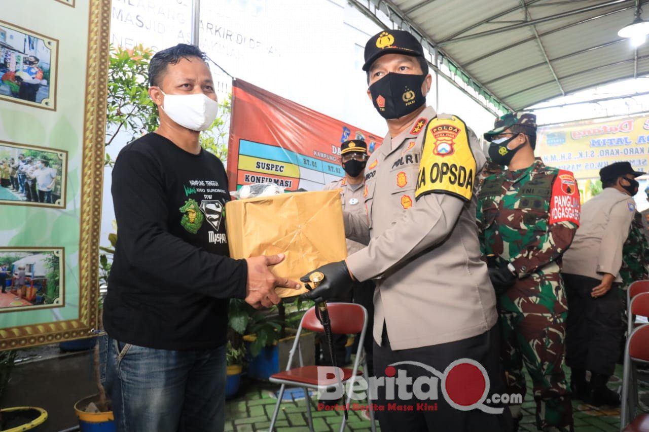 Kapolda Jatim Irjen Pol Dr. Nico Afinta berikan motivasi pada masyarakat terkait Covid-19