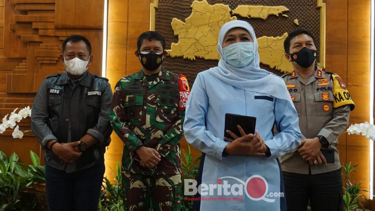 Forkopimda Jatim rapat koordinasi PPKM Micro di Provinsi Jatim