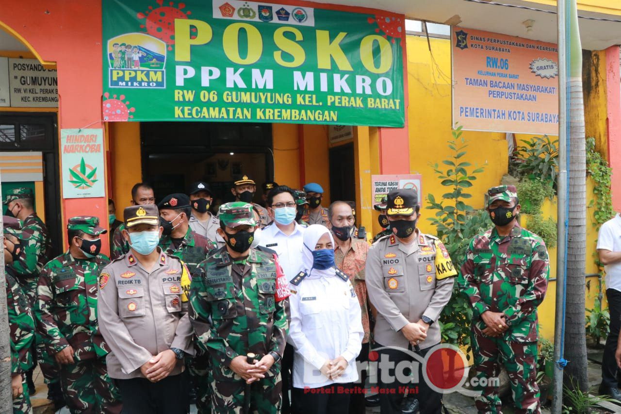 Forkopimda Jatim cek PPKM skala micro