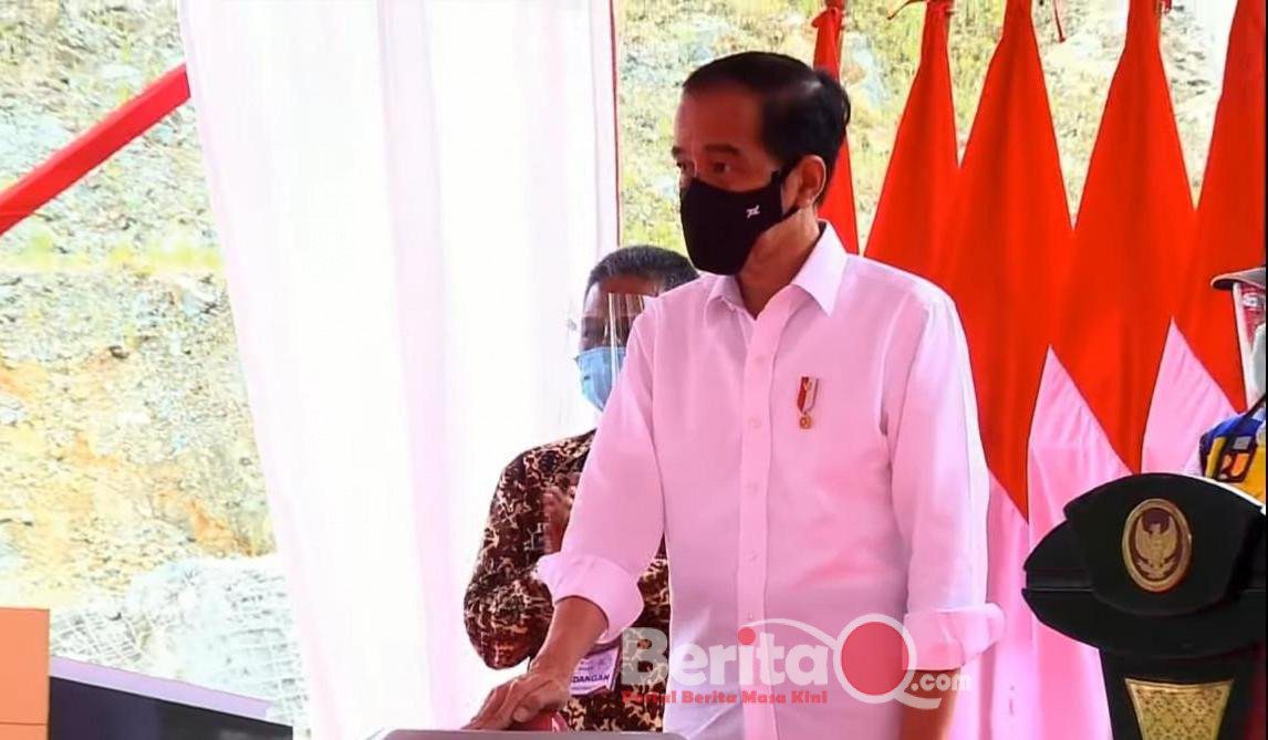 Presiden Joko Widodo buka peresmian bendungan Tukul Pacitan