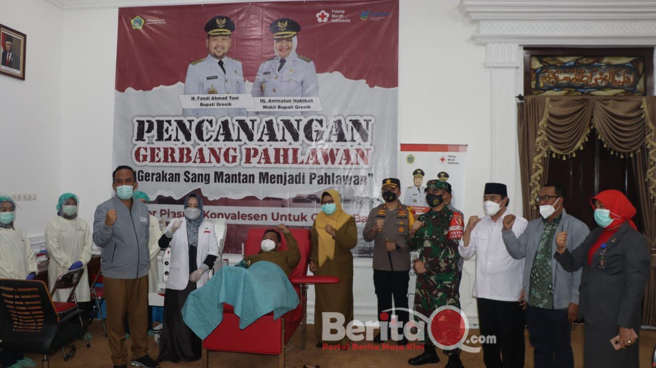 Kapolres Gresik hadir dalam acara launching Bupati-wakil