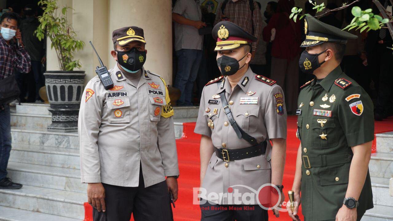 Kapolres Gresik hadiri Sertijab Bupati yang di pimpin Gubernur Jatim