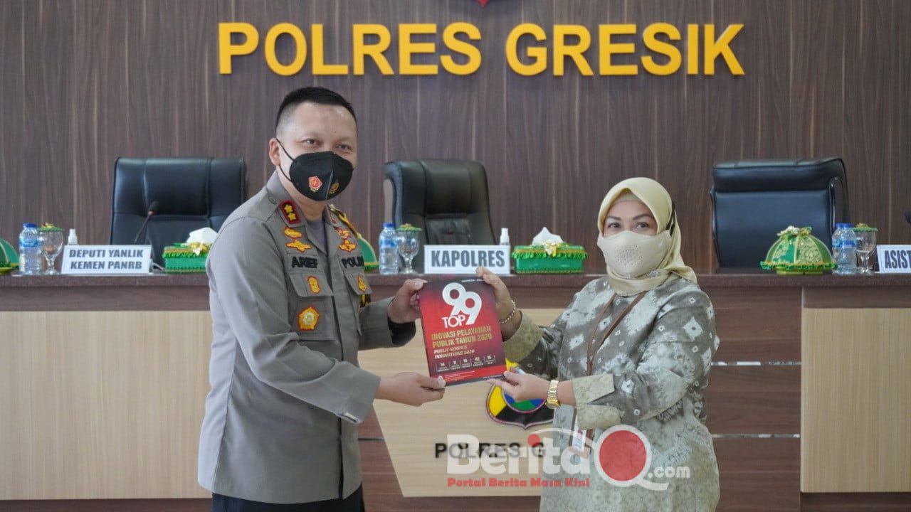 Kapolres Gresik sambut Deputi Pelayanan Publik Kemenpan RB