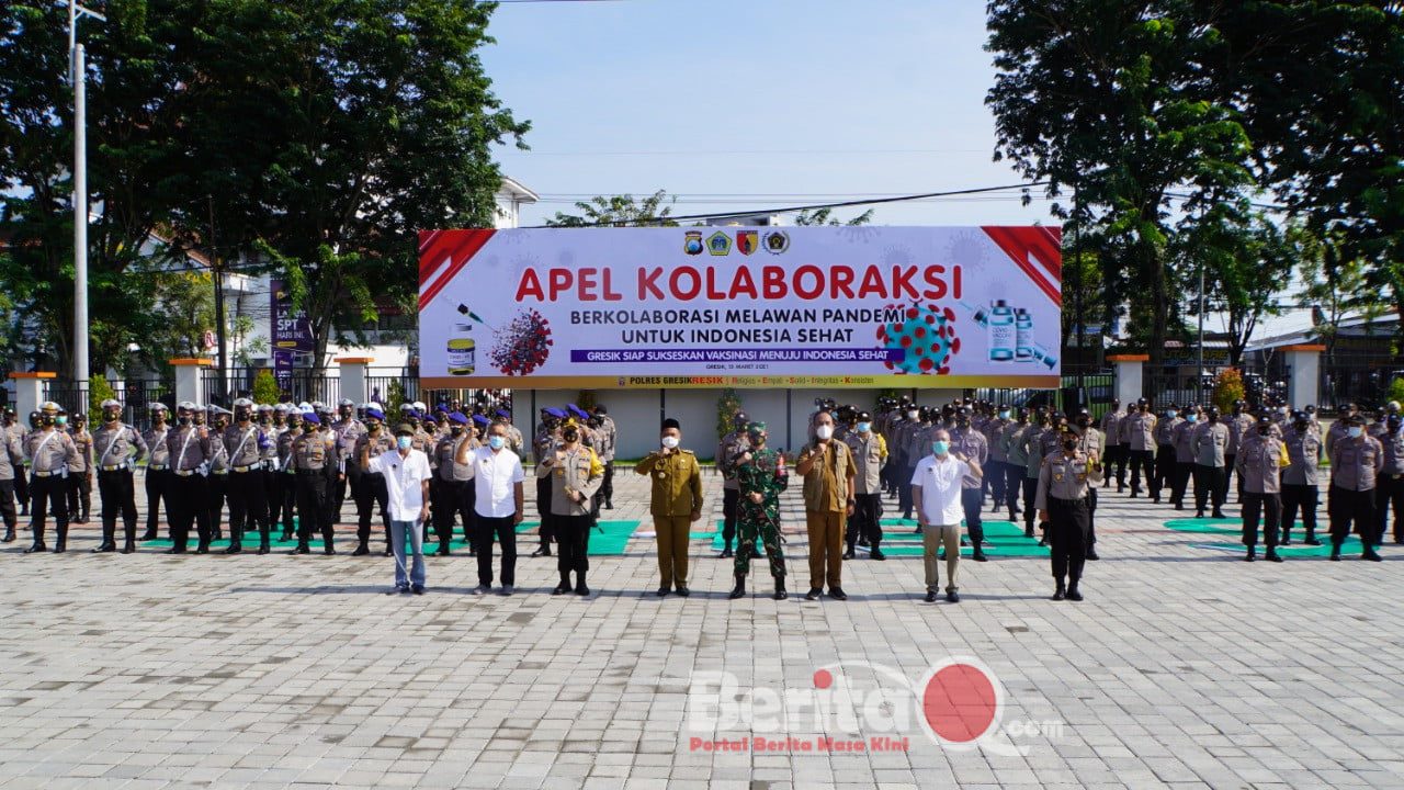 Polres Gresik apel kolaborasi lawan pandemi Covid-19 untuk Indonesia