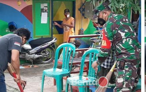 Koramil 06/Jtu Sosialisasi Wasbang Di Kampung Pancasila