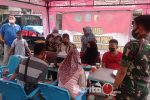 Kodim 0826 Pamekasan Gelar Vaksin di Pasar Sore