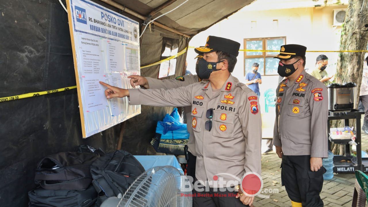 Kapolda Jatim saat cek posko DVI dan Cold Storage di RSUD Haryoto Lumajang