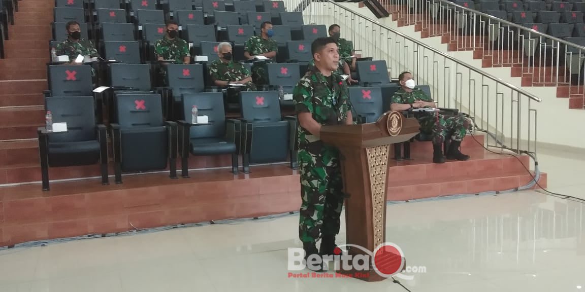 Dirlat Kodiklatal Brigjen TNI (Mar) Widodo siap menggelar Latihan Penyusunan Naskah Latihan (Latsunaslat) Tahun 2022