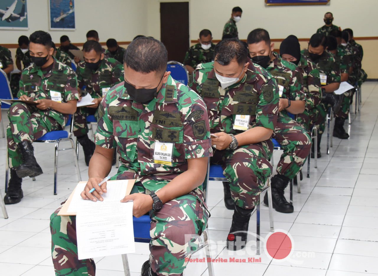 Casis Diklapa TNI AL Angkatan ke-31 TA 2022, sebanyak 43 Prajurit TNI AL strata Perwira Pertama (Pama) dari berbagai Komando Utama (Kotama) TNI AL melaksanakan seleksi Akademis