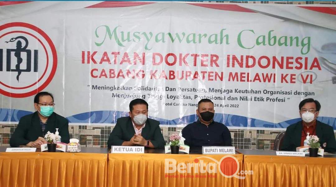 Bupati H. Dadi Sunarya UY hadiri muscab IDI kabupaten Melawi