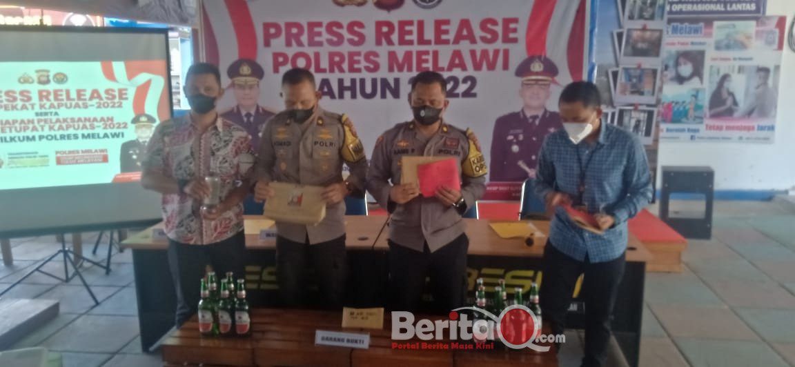 Kegiatan Press Release, di di Aula Satpas Lantas Polres Melawi