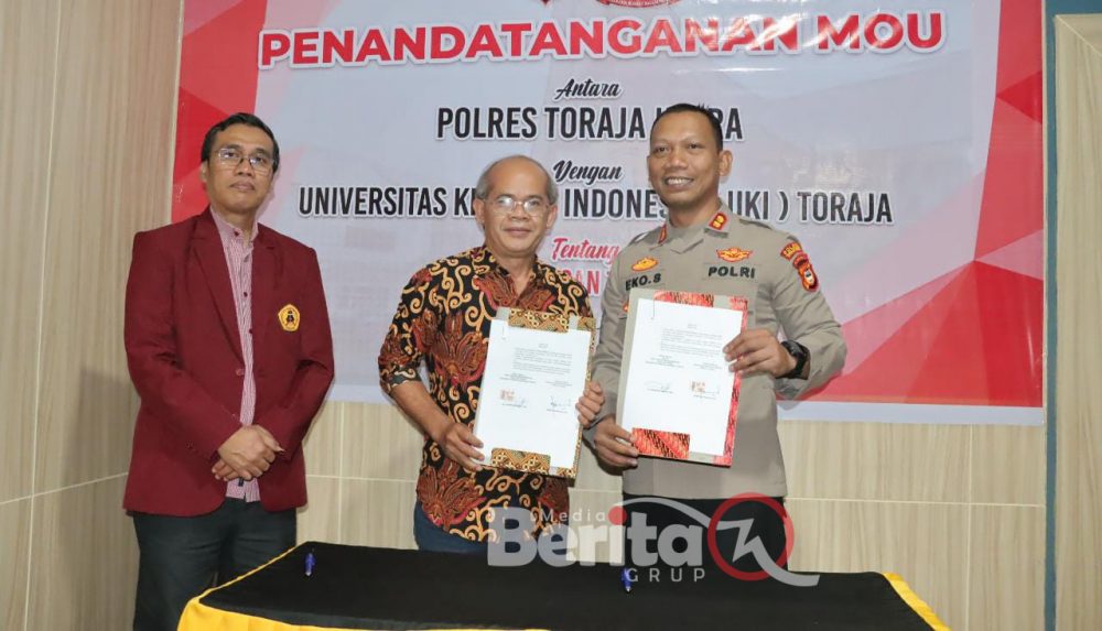 Kapolres Toraja Utara  Wakil Dekan Bidang Kesiswaan dan Rektor UKI Toraja