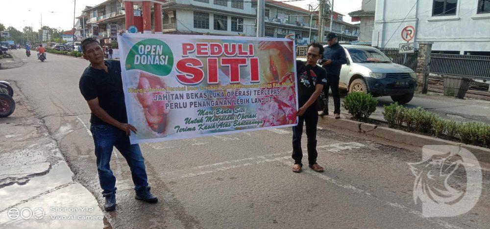 Anggota Polri Bersama Jurnalis Melawi Galang Donasi Untuk Ibu Siti