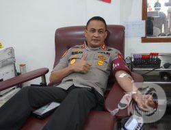 Jelang HUT Humas Polri ke – 72 Polres Metro Jakarta Timur Gelar Aksi aksi Donor Darah