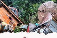 Hujan Deras di Toraja, Batu raksasa Longsor Timpah Rumah Panggung ada Mayat Disimpan