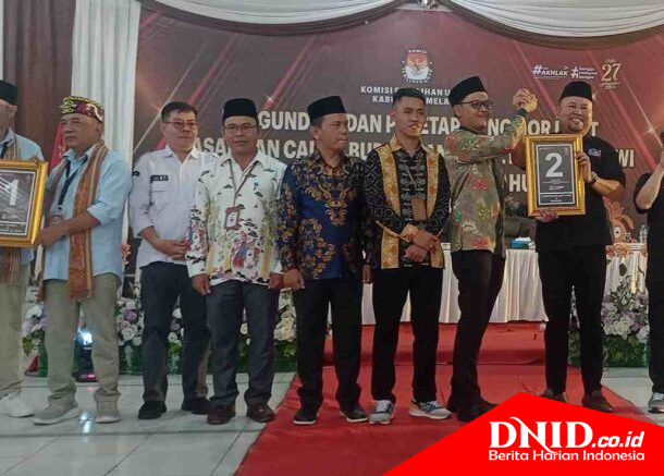 Pengundian nomor Urut Pilkada Melawi, Pasangan DAMAI Nomor 2 (Ist,dok)