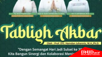 Gelar Tabligh Akbar di Masjid Kubah 99 Asmaul Husna, Rangkaian HUT Sulsel ke-355